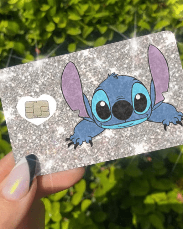 BLING REFLECTIVE BACK INFORMATION SILVER WITCH BLUE - Fashion Car ®