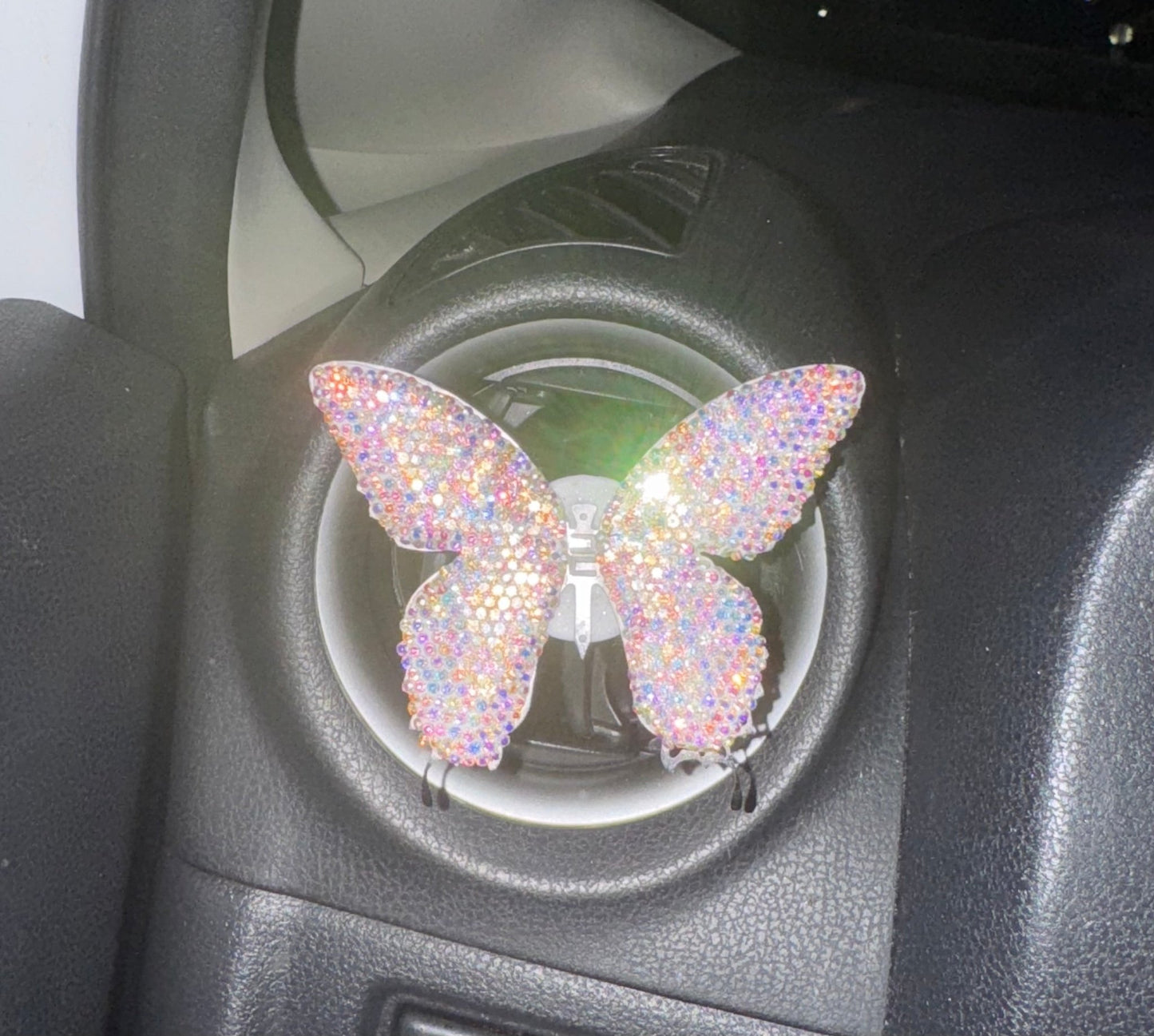 Butterfly Car Accessories, Cute Car Air Freshener Decor rhinestone ice bright - Fashion Car ®