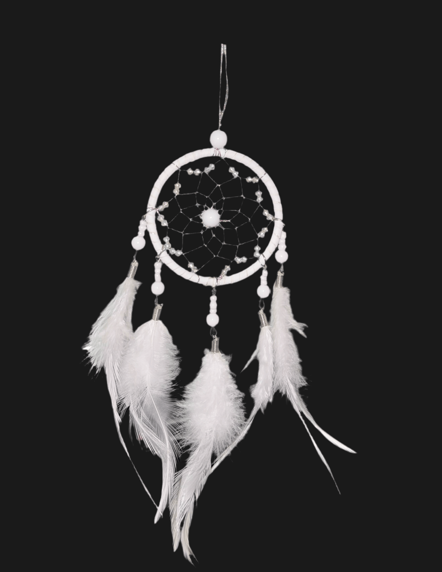 Dream Catchers for Cars Rear View Mirror, Small Feather Dream Catcher Wall Hanging Car Deco Accessories for Women (White) - Fashion Car ®