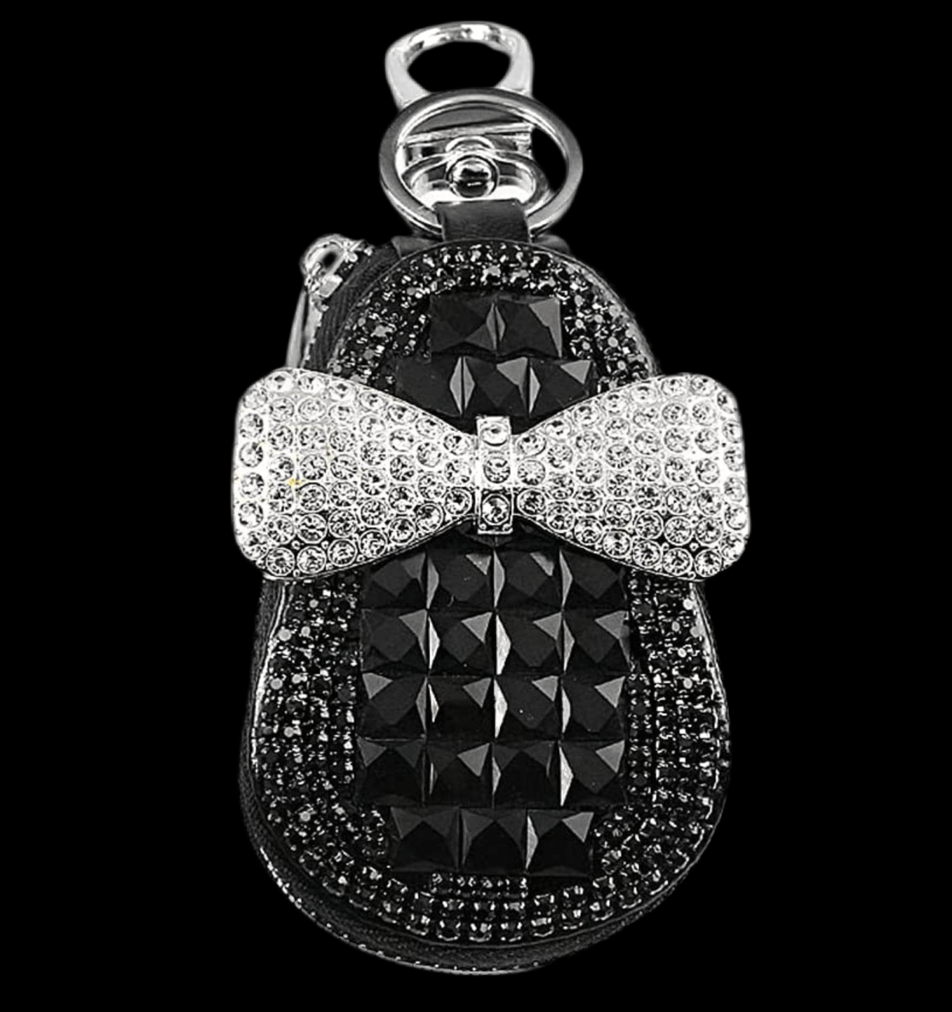 key Chein Car Leather Key Bag Crystal Key Case Women for Shiny Crystal Car Key Zipper Bag - Fashion Car ®