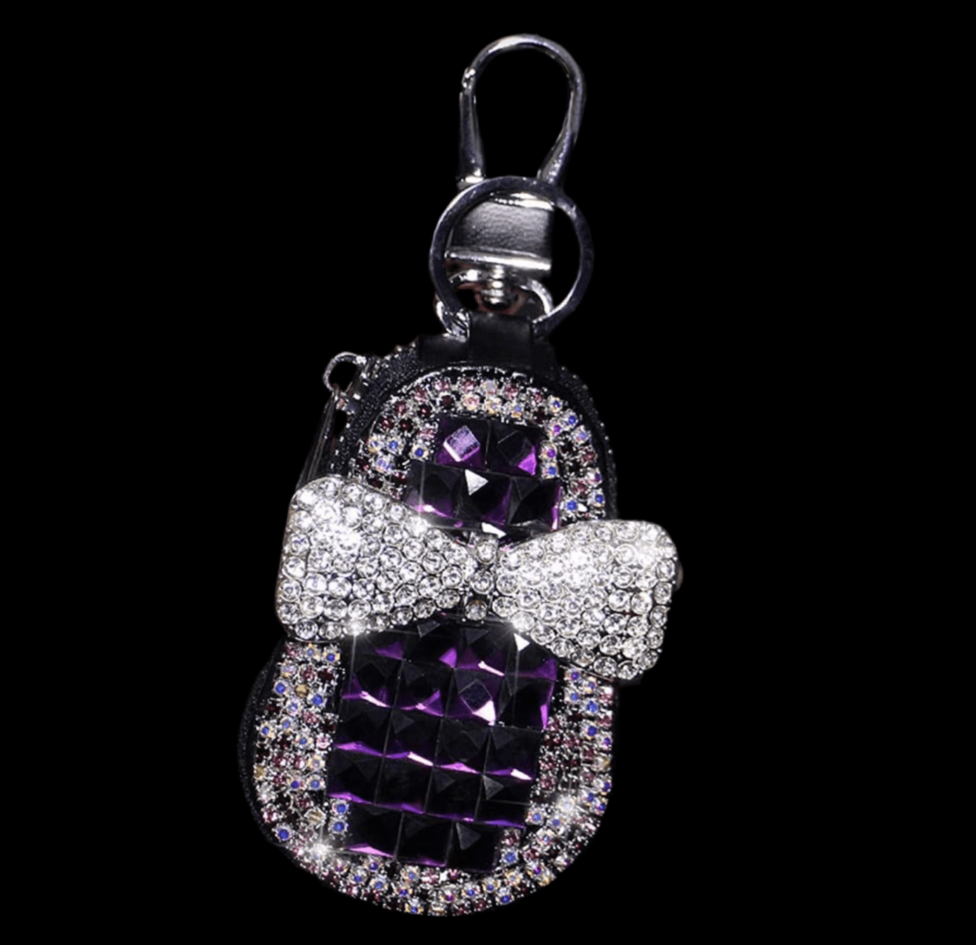 key Chein Purple Bright ashtray for the car, light included for easy vision, comfort and night use - Fashion Car ®