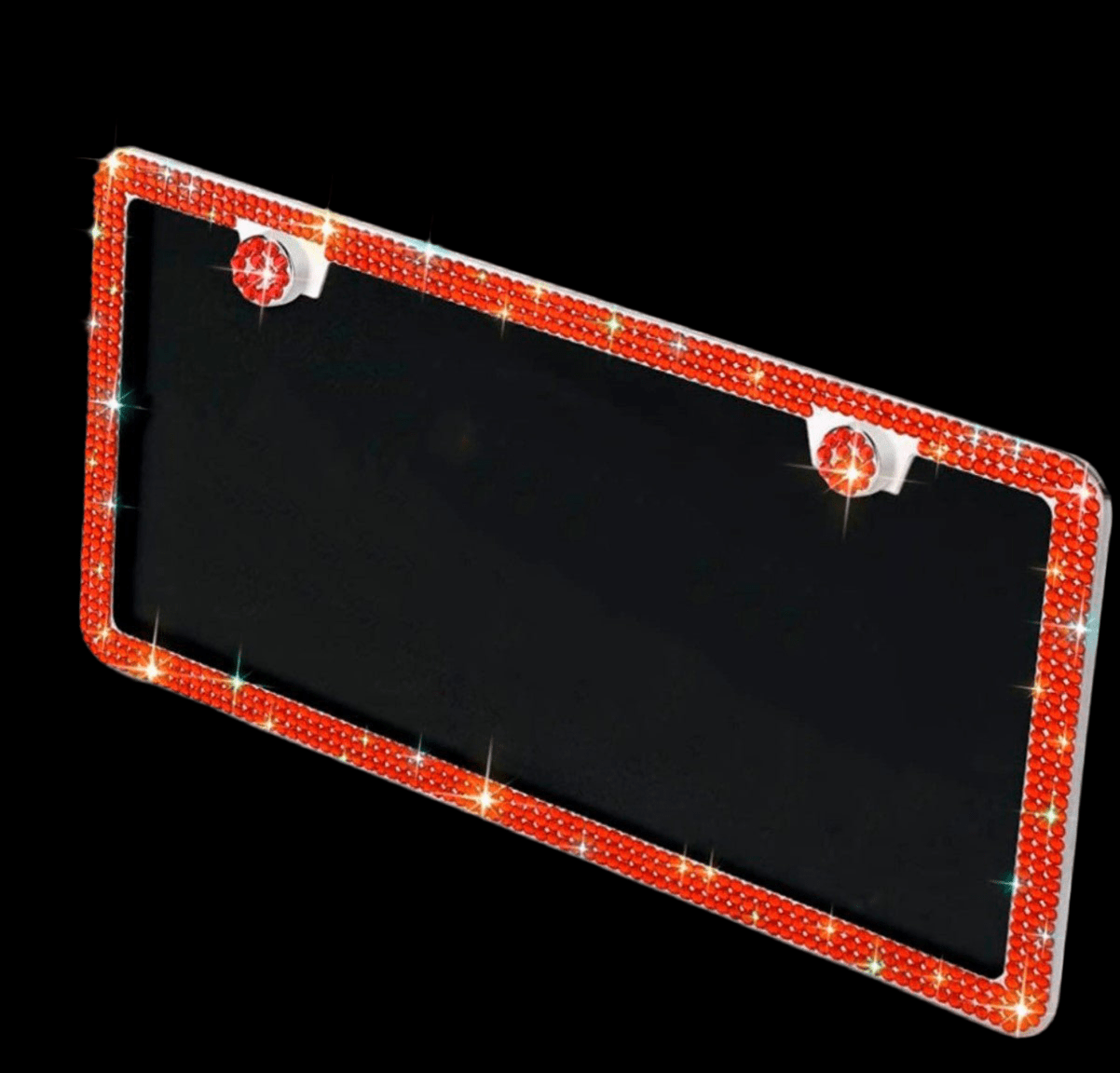 License Plate Diamonds Red - Fashion Car ®