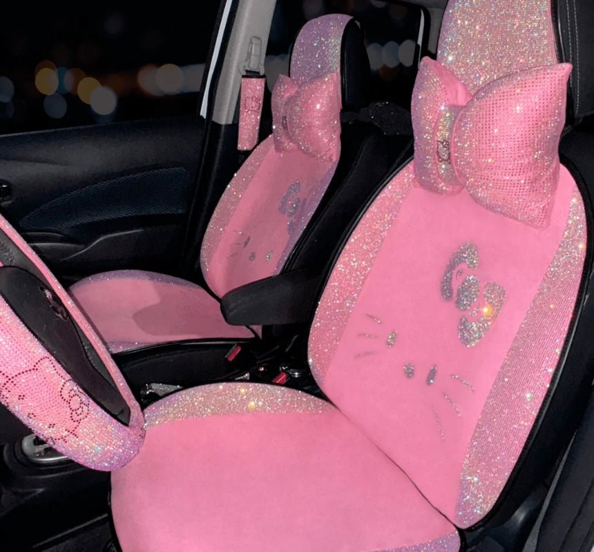 LUXURY SEAT COVER KITTY FULL SET UNIVERSAL - Fashion Car ®