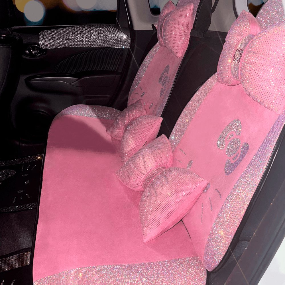 LUXURY SEAT COVER KITTY FULL SET UNIVERSAL - Fashion Car ®