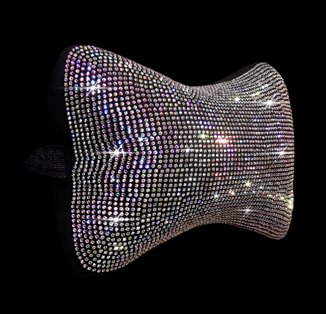 Pillow Colorful Driver Cervical Pillows Car Seat Headrest Cushion Neck Support Diamond Crystal Accessories - Fashion Car ®