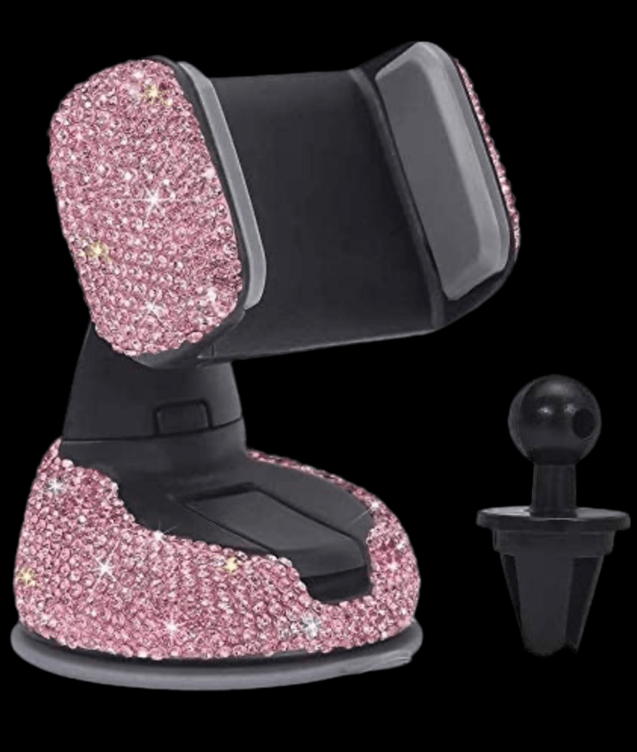 Rhinestone Car Phone Holder with an Air Vent Base Universal Dashboard Windshield Air Vent Mount - Fashion Car ®