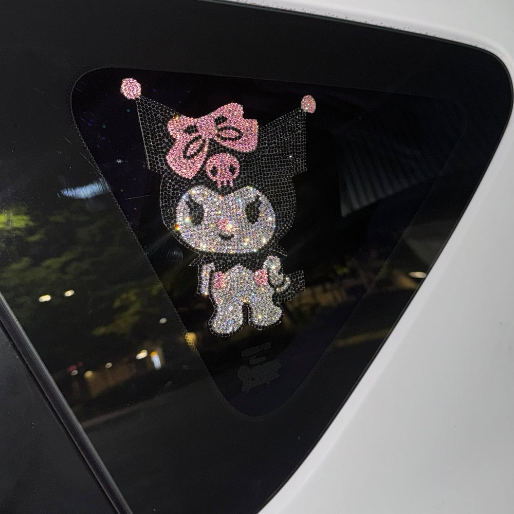 STICKER ULTRA BLING FRIEND CAT EXTRA SHINY RHINESTONES - Fashion Car ®