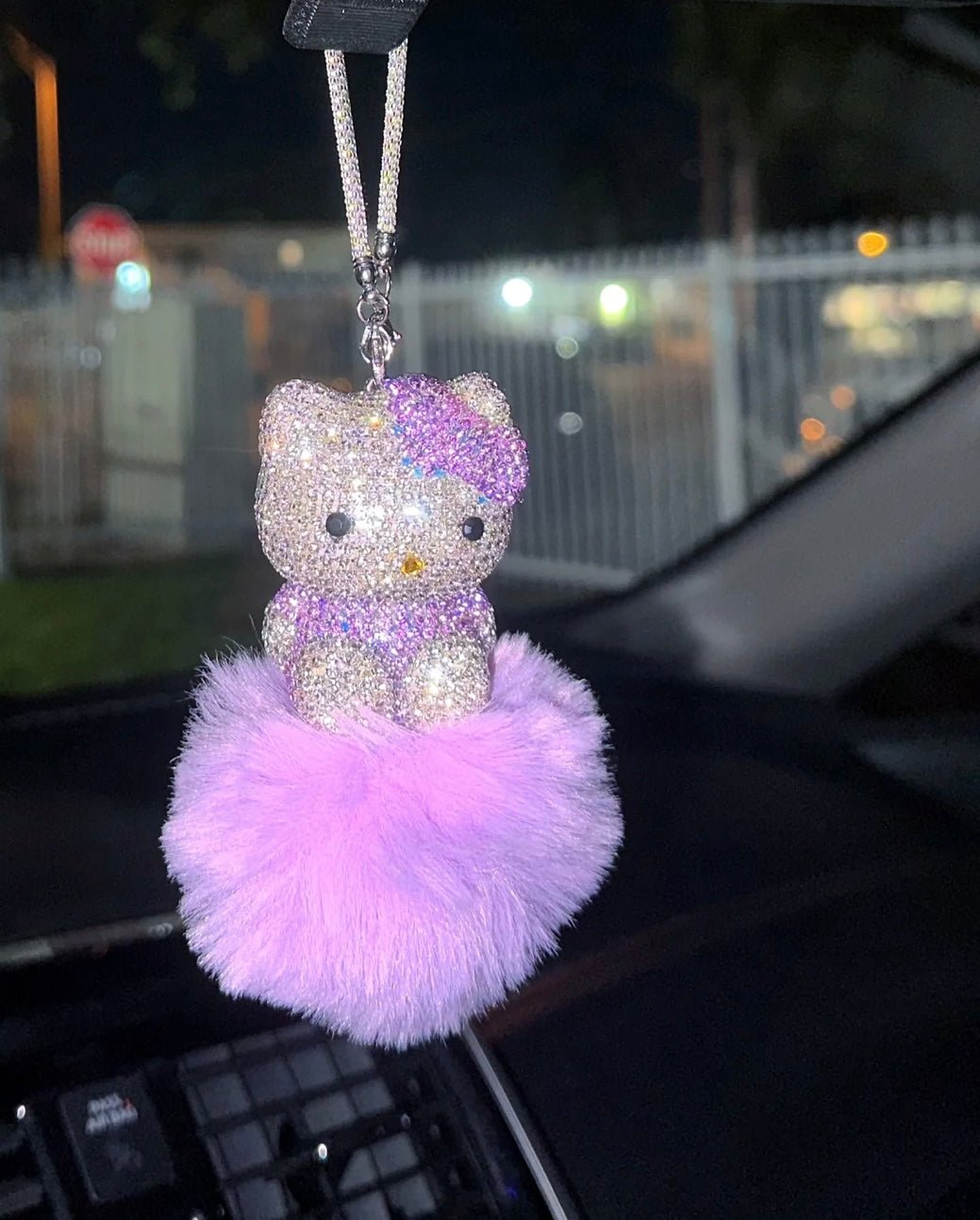 Ultra Bling Kitty Rearview Accessory Shiny Rhinestone Especially Bling ...