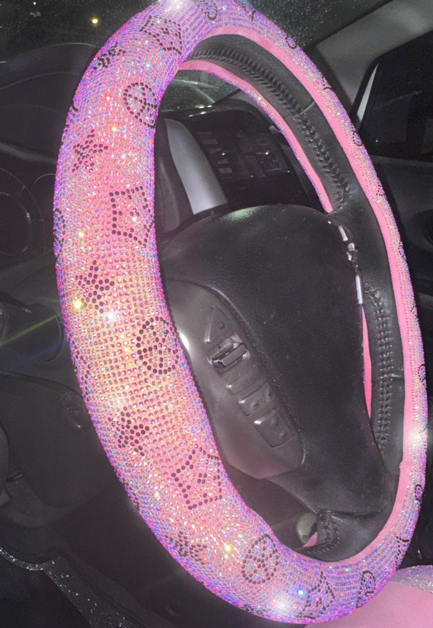Ultra Bling Luxury Steering Wheel Cover Design Rhinestone Glass Especially Bright Ice - Fashion Car ®