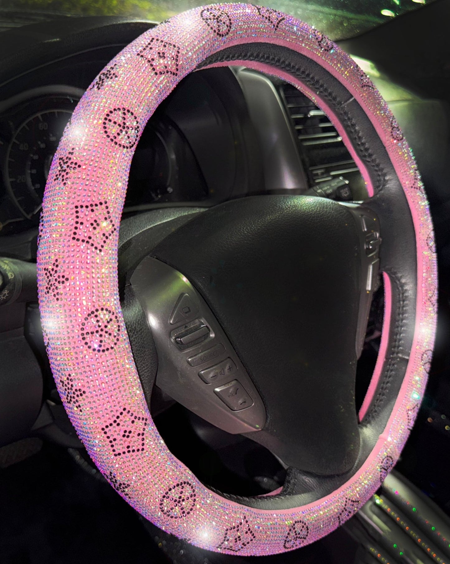 Ultra Bling Luxury Steering Wheel Cover Design Rhinestone Glass Especially Bright Ice - Fashion Car ®