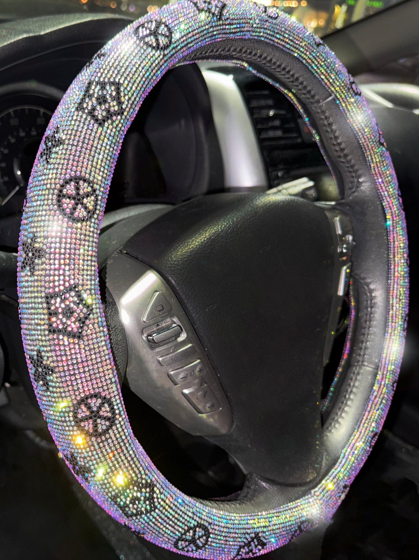 Ultra Bling Luxury Steering Wheel Cover Design Rhinestone Glass Especially Bright Ice Colorful - Fashion Car ®