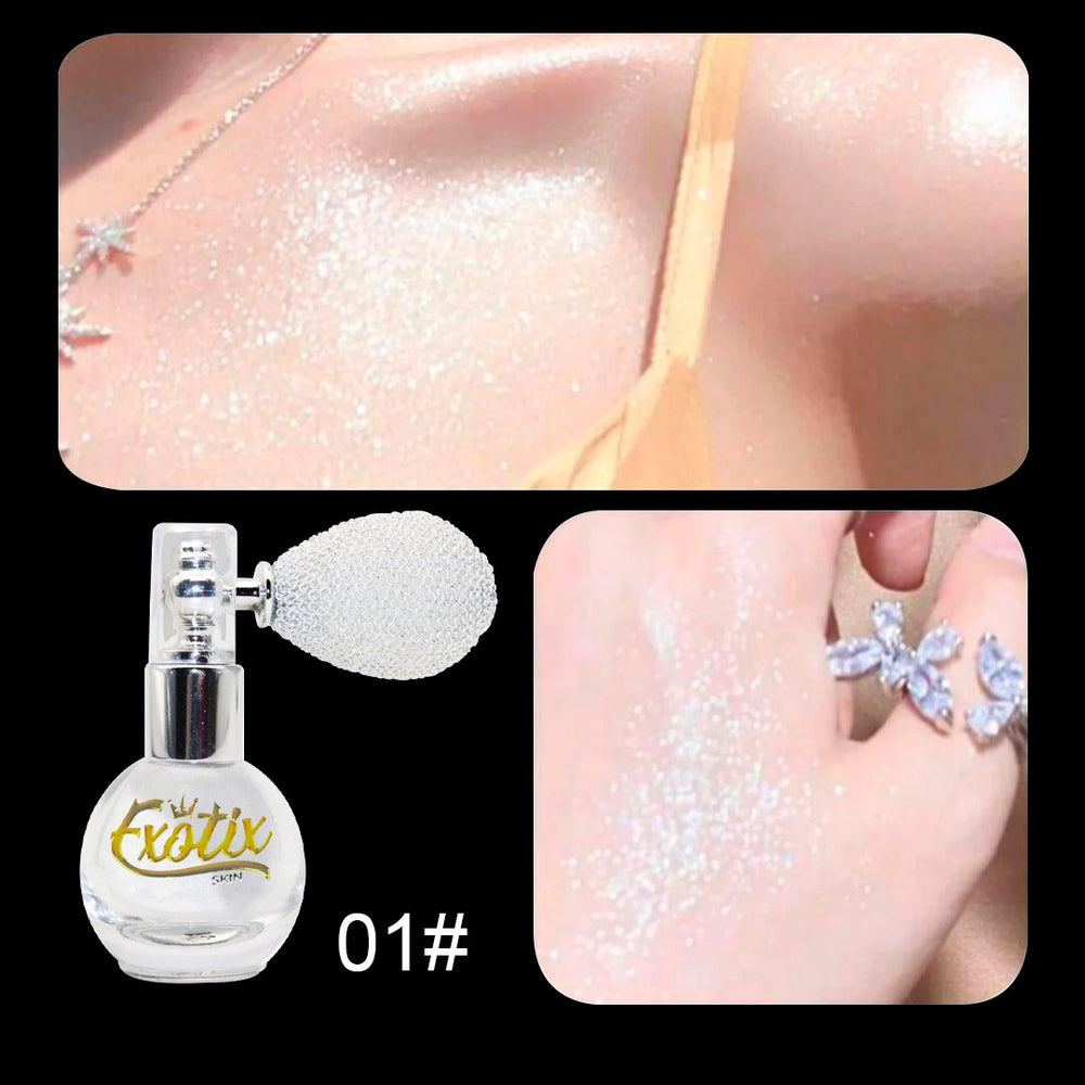 Ultra bright bean powder for especially shiny full body skin white glitter sparkly / use also car bling dashboard inside car ice bright - Fashion Car Inc