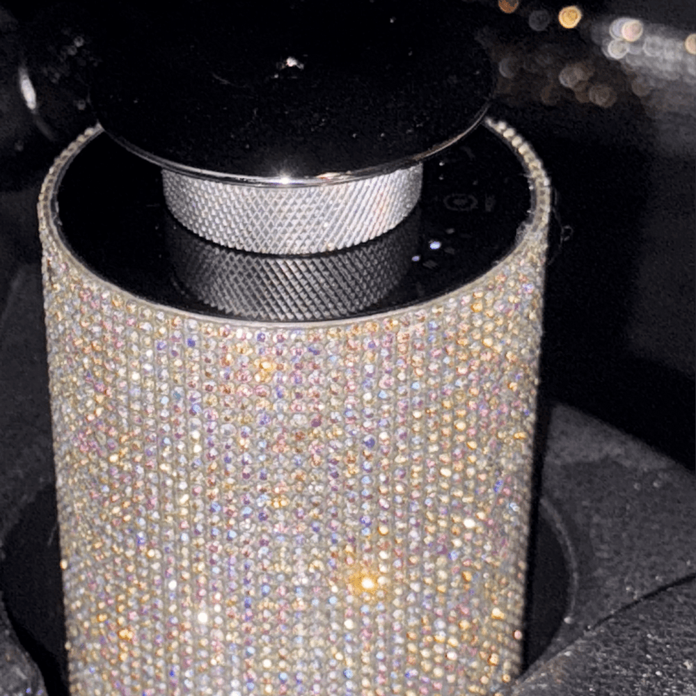 ULTRA BRIGHT SHINY RHINESTONE CAR DIFFUSER HUMIDIFIER WITH LED LIGHT AUTO AIR PURIFIER DIFFUSER AROMATHERAPY AIR FRESHENER CAR ACCESSORIES RAINBOW - Fashion Car ®