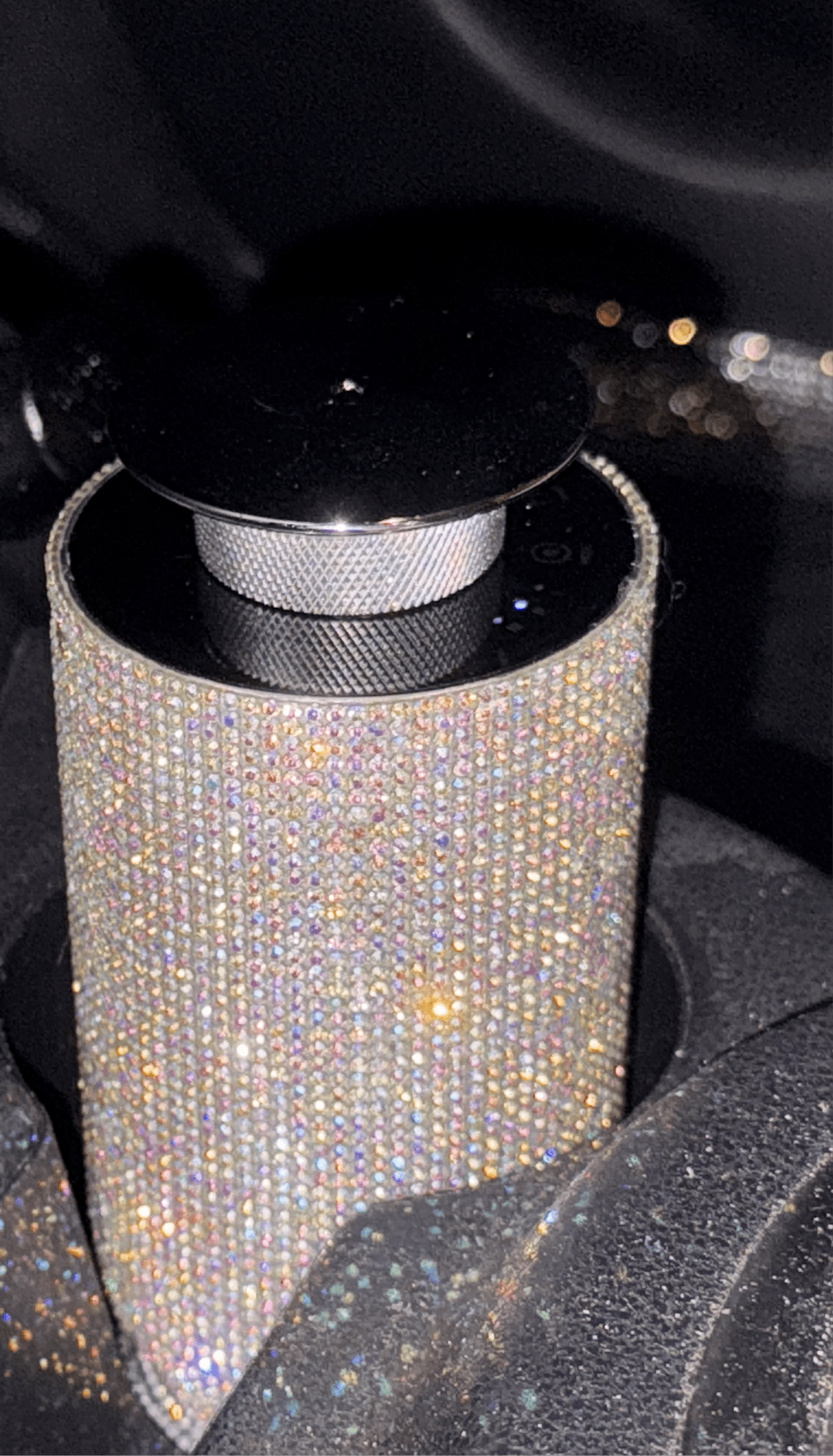 ULTRA BRIGHT SHINY RHINESTONE CAR DIFFUSER HUMIDIFIER WITH LED LIGHT AUTO AIR PURIFIER DIFFUSER AROMATHERAPY AIR FRESHENER CAR ACCESSORIES RAINBOW - Fashion Car ®