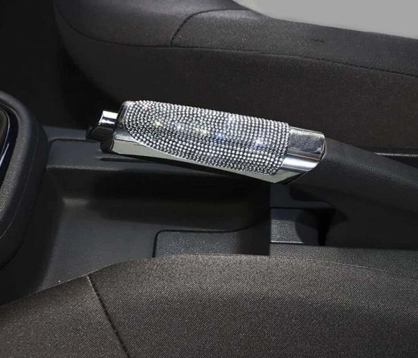 Bling Rhinestones Car Handbrake Cover Auto Parking Sleeve Protector Cover with Crystal Diamond Decor - Fashion Car Inc