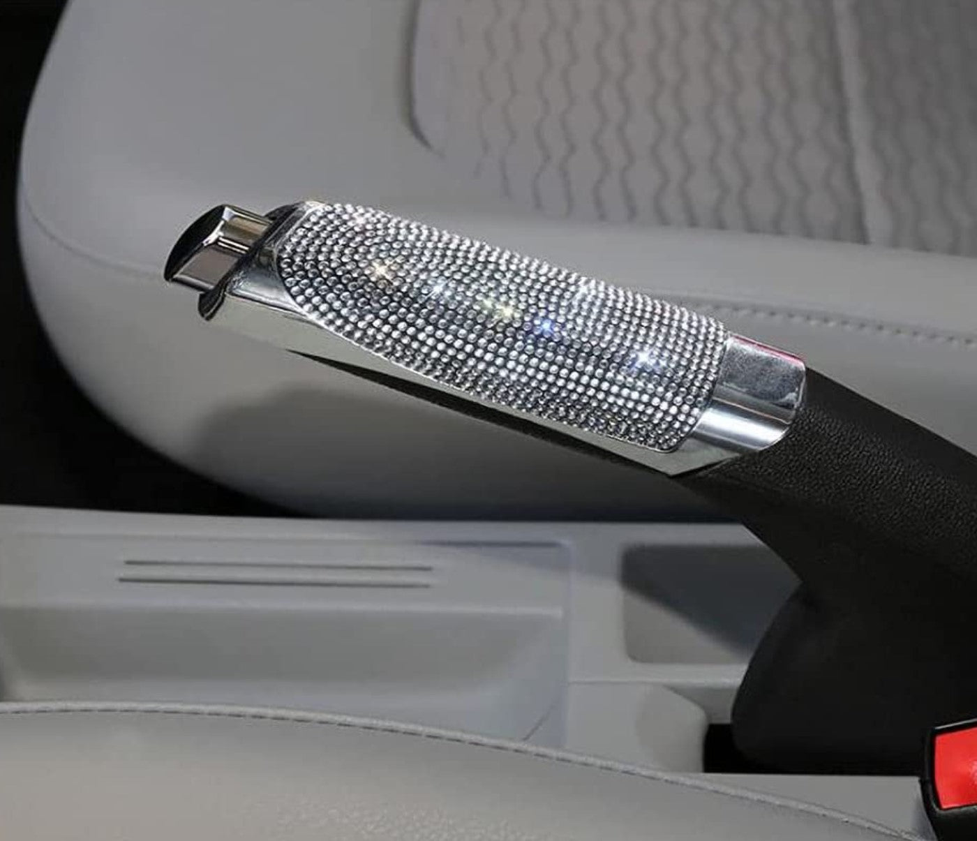 Bling Rhinestones Car Handbrake Cover Auto Parking Sleeve Protector Cover with Crystal Diamond Decor - Fashion Car Inc