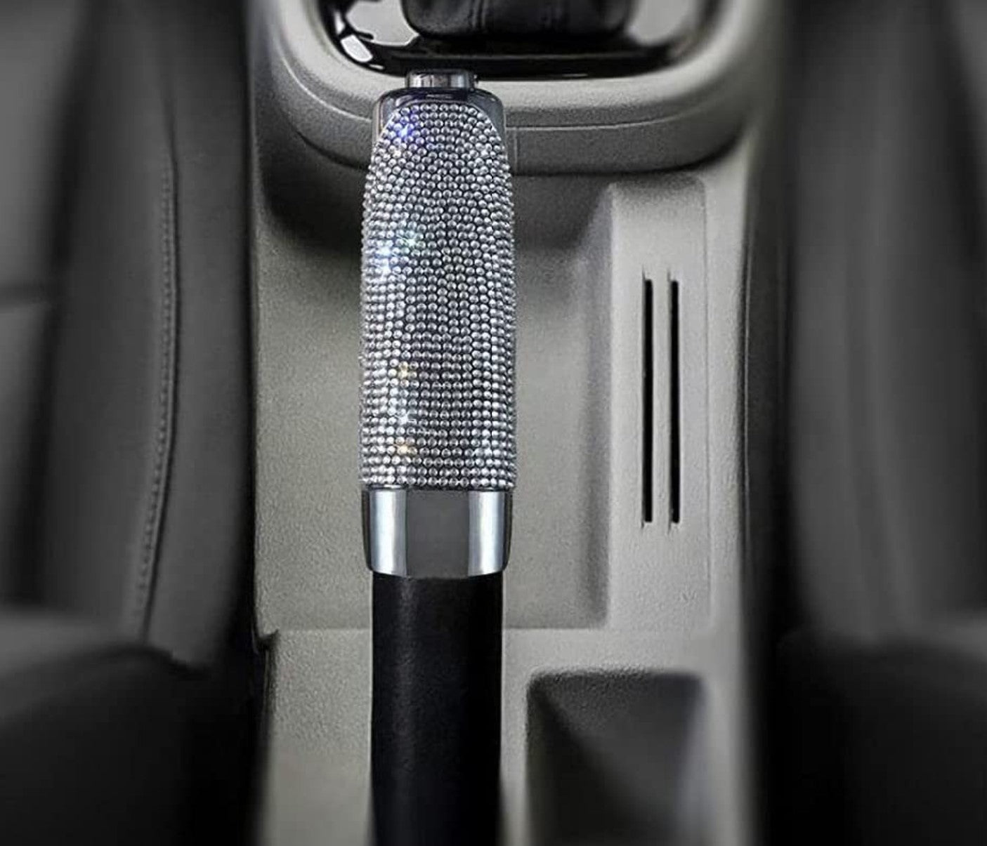 Bling Rhinestones Car Handbrake Cover Auto Parking Sleeve Protector Cover with Crystal Diamond Decor - Fashion Car Inc