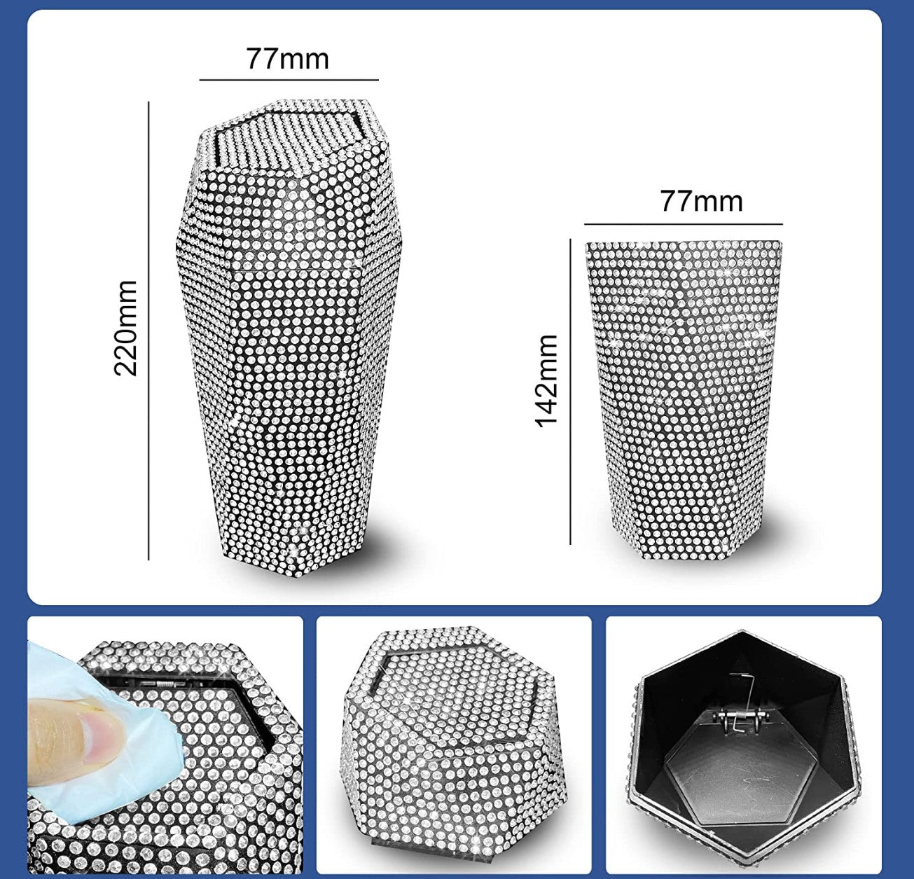 Car Trash Organizer, Car Seat Console Storage Organizer, Waterproof Trash Can, Plastic Desktop Trash Can for Car - Fashion Car Inc