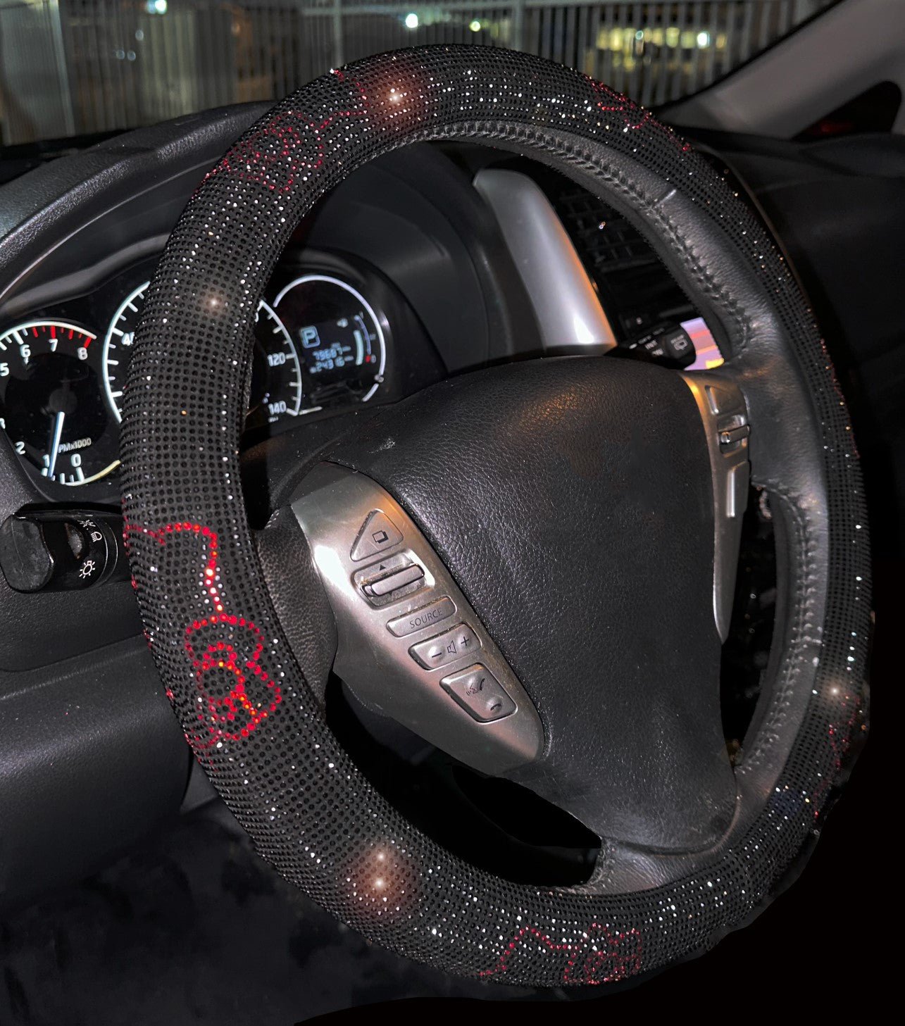 Cat Ultra bling rhinestones Shiny Black - Fashion Car Inc