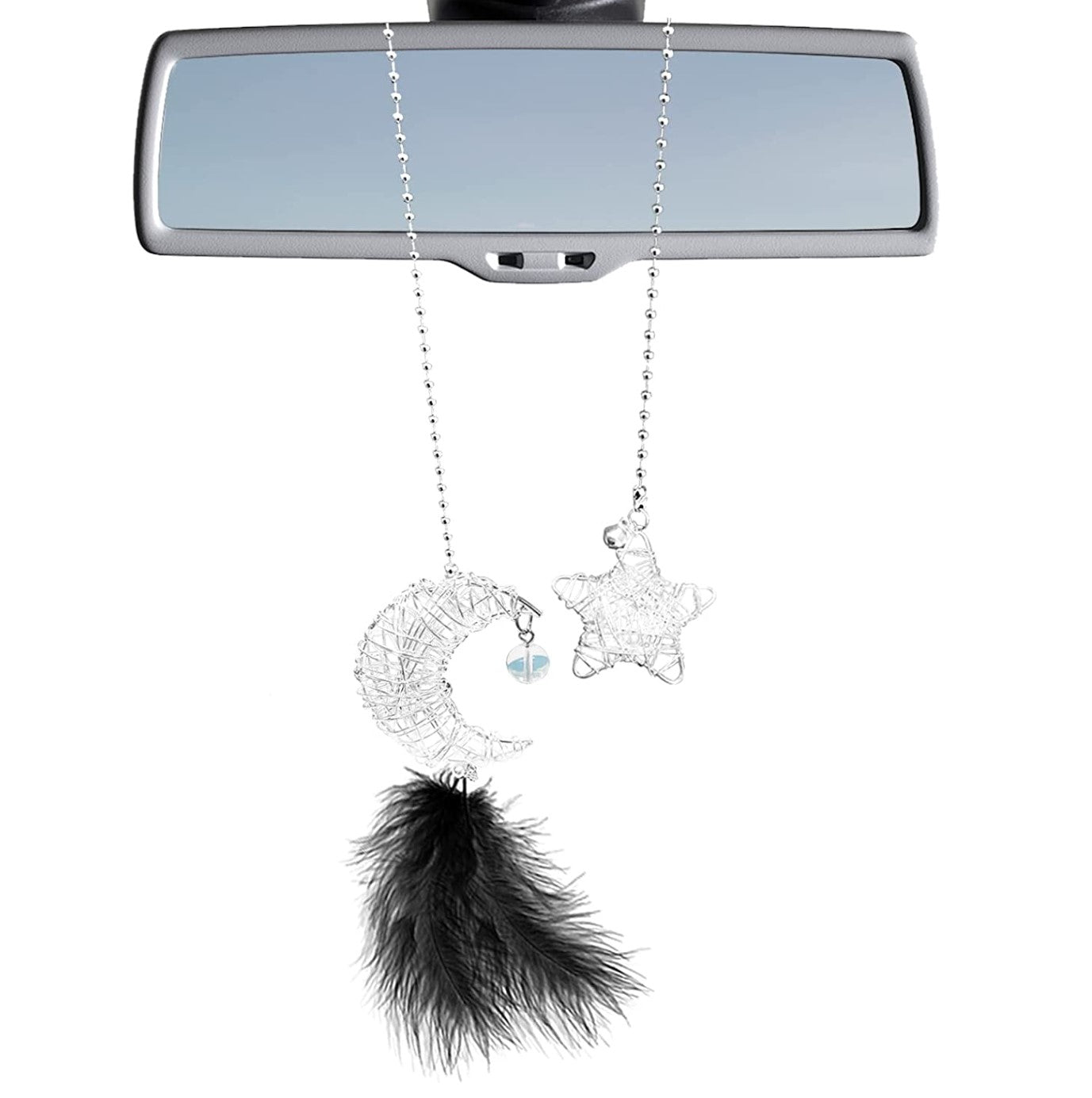 Moon&Star car Decor,Automotive Rear View Mirror Accessories,car Hanging Accessories for Man Women - Fashion Car Inc