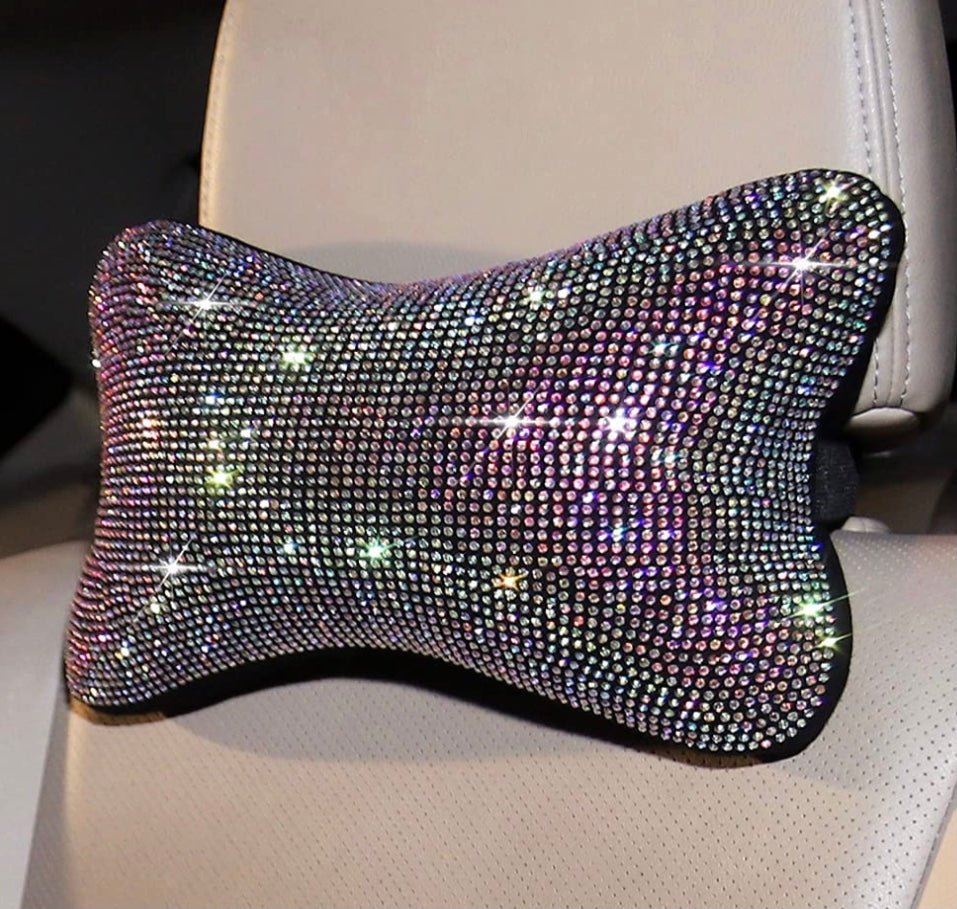 Pillow Colorful Driver Cervical Pillows Car Seat Headrest Cushion Neck Support Diamond Crystal Accessories - Fashion Car Inc
