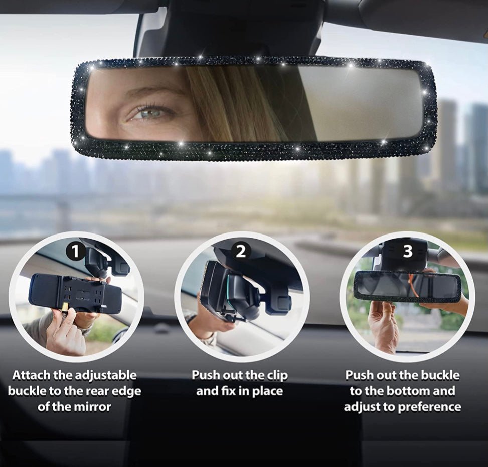 Shiny rear view mirror - Fashion Car Inc