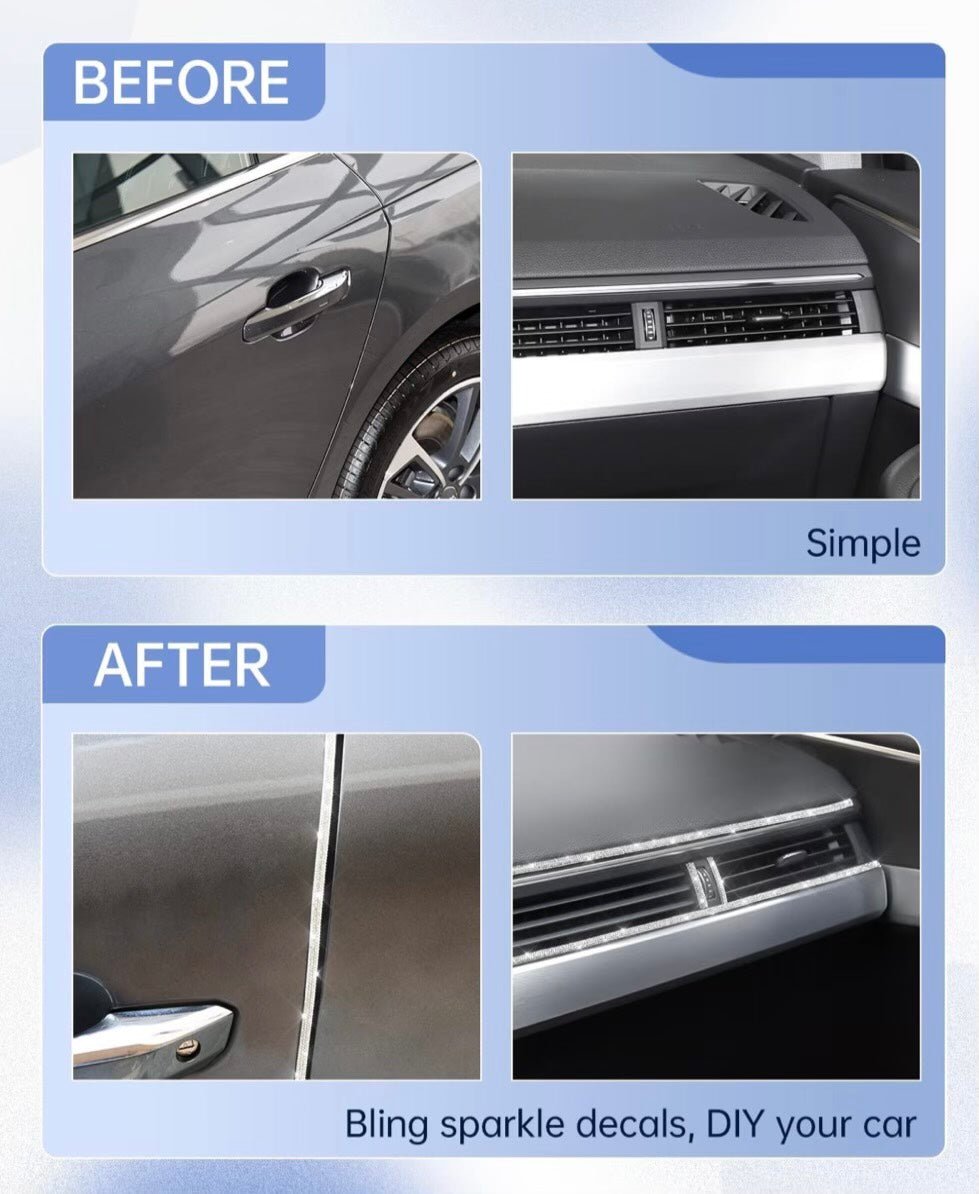 Ultra shiny textured sticker for exteriors and interiors of the car ...