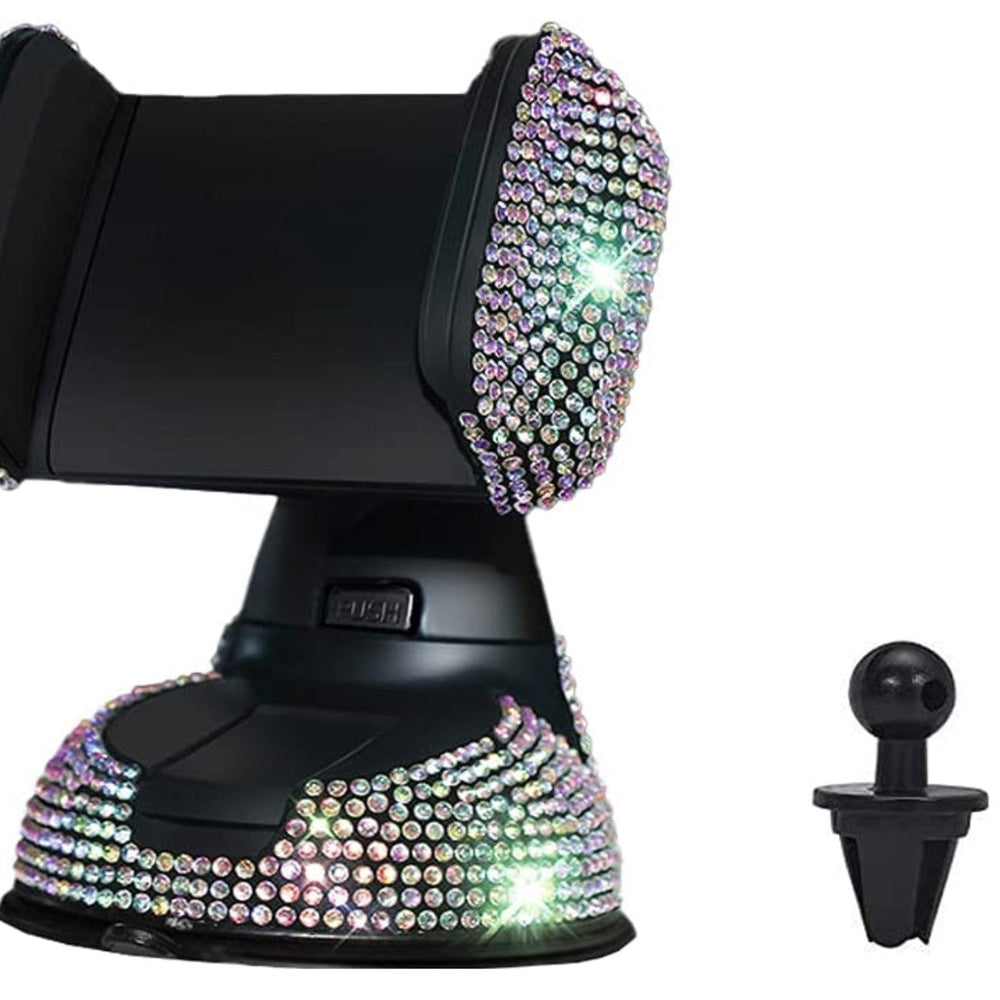Universal Car Phone Holder, 360° [Adjustable and Stable] Universal Car Glass Mount, Windshield, Car Air Vent Mount, Car Accessories for Women and Girls (Colorful) - Fashion Car Inc